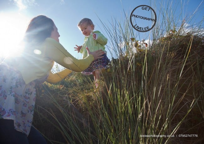 Mother and baby Livelee Family Photography gloss A6 flyers printed by Solopress