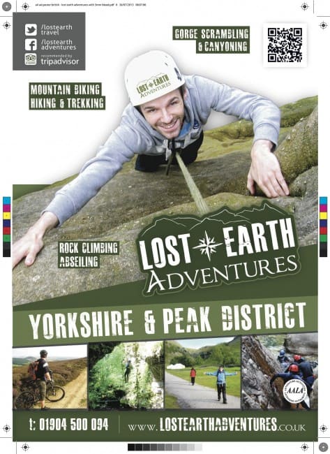 Lost Earth Adventures UK travel poster