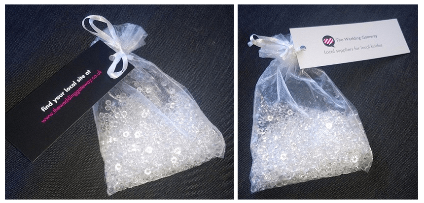 wedding gateway swing tags