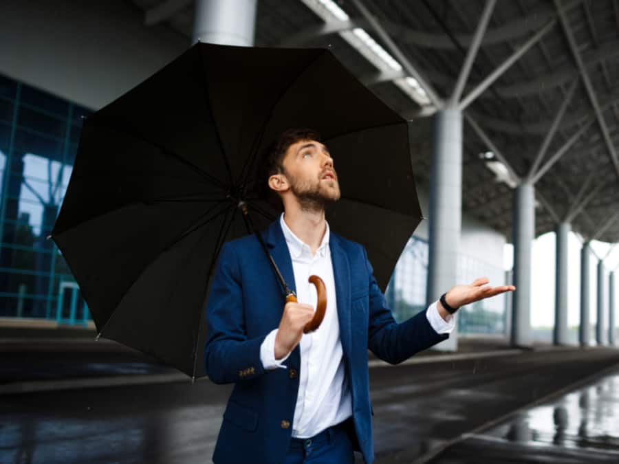 Man With Umbrella