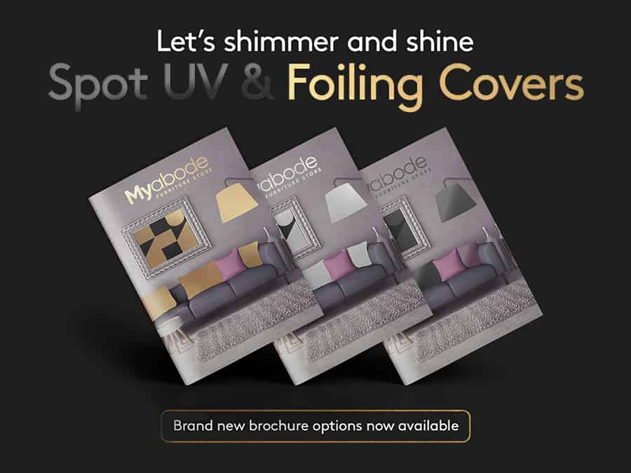 Spot UV and foiling