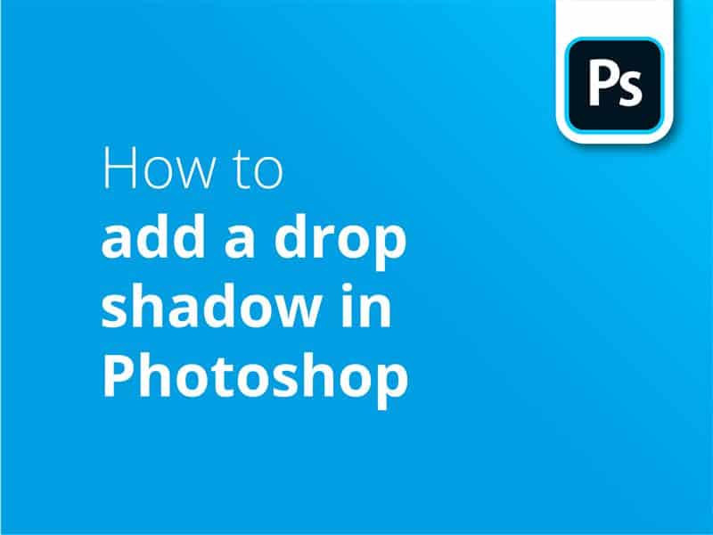 How to add a drop shadow PS header image