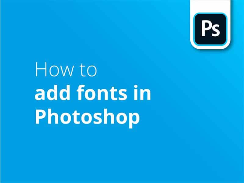 How to add fonts in PS header image